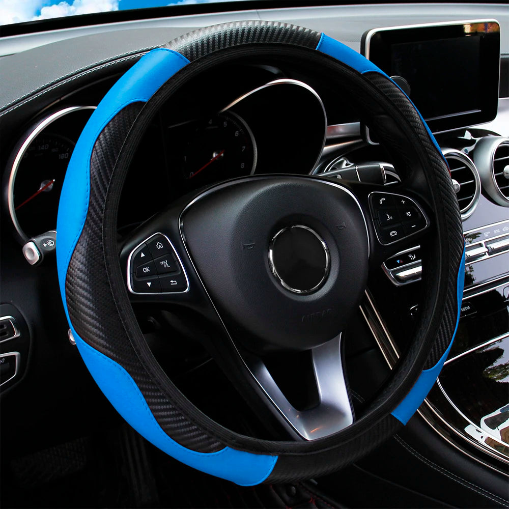 Luxury Carbon Fiber Steering Wheel Cover™