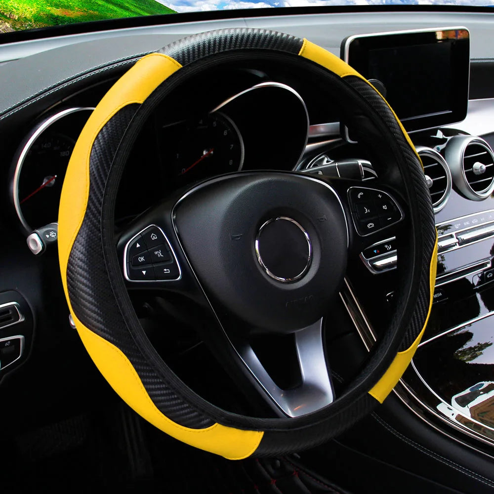 Luxury Carbon Fiber Steering Wheel Cover™