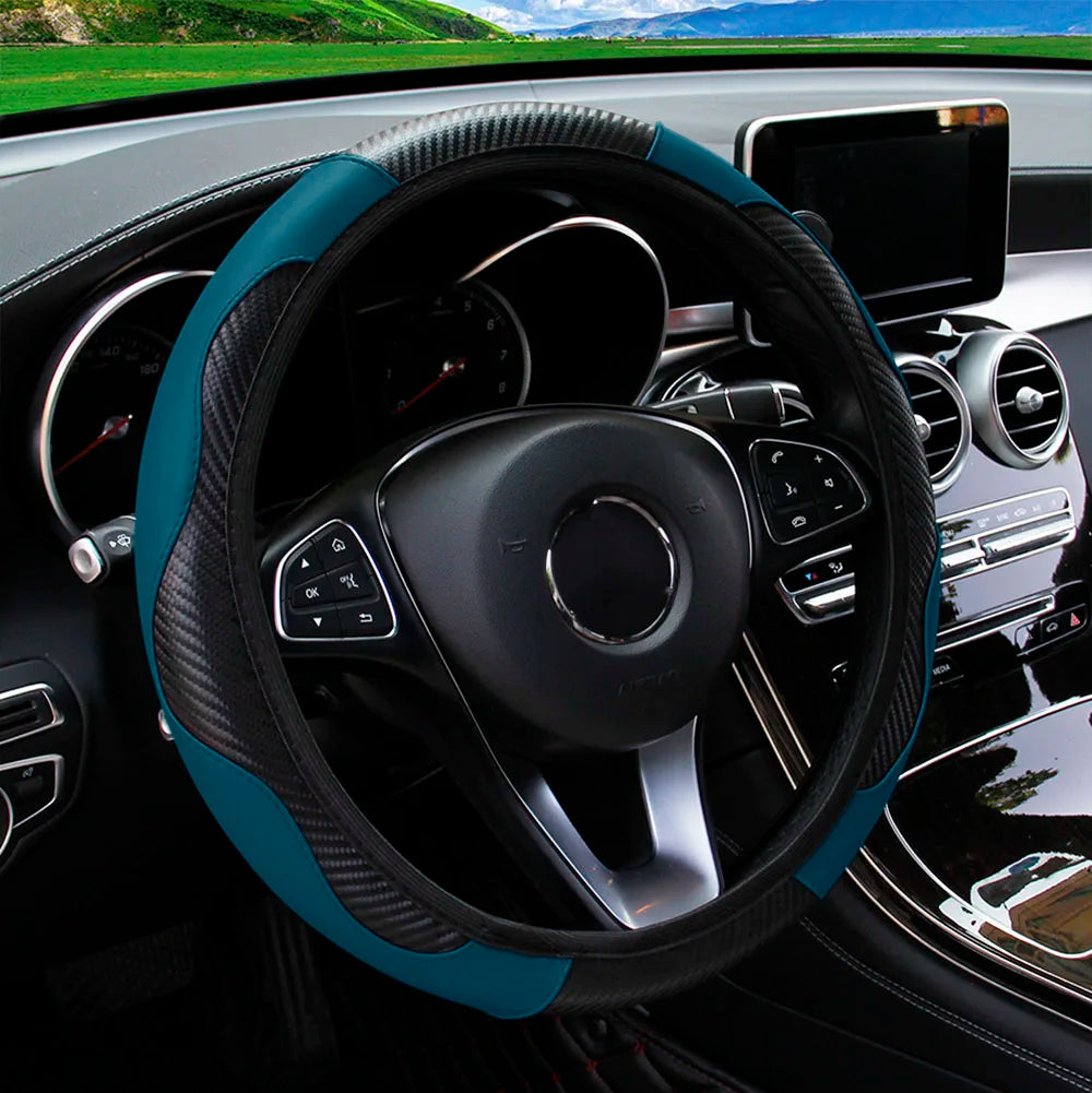 Luxury Carbon Fiber Steering Wheel Cover™