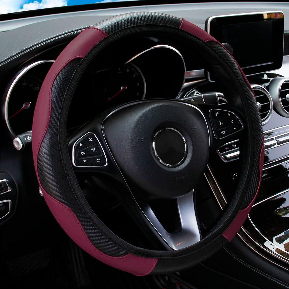 Luxury Carbon Fiber Steering Wheel Cover™
