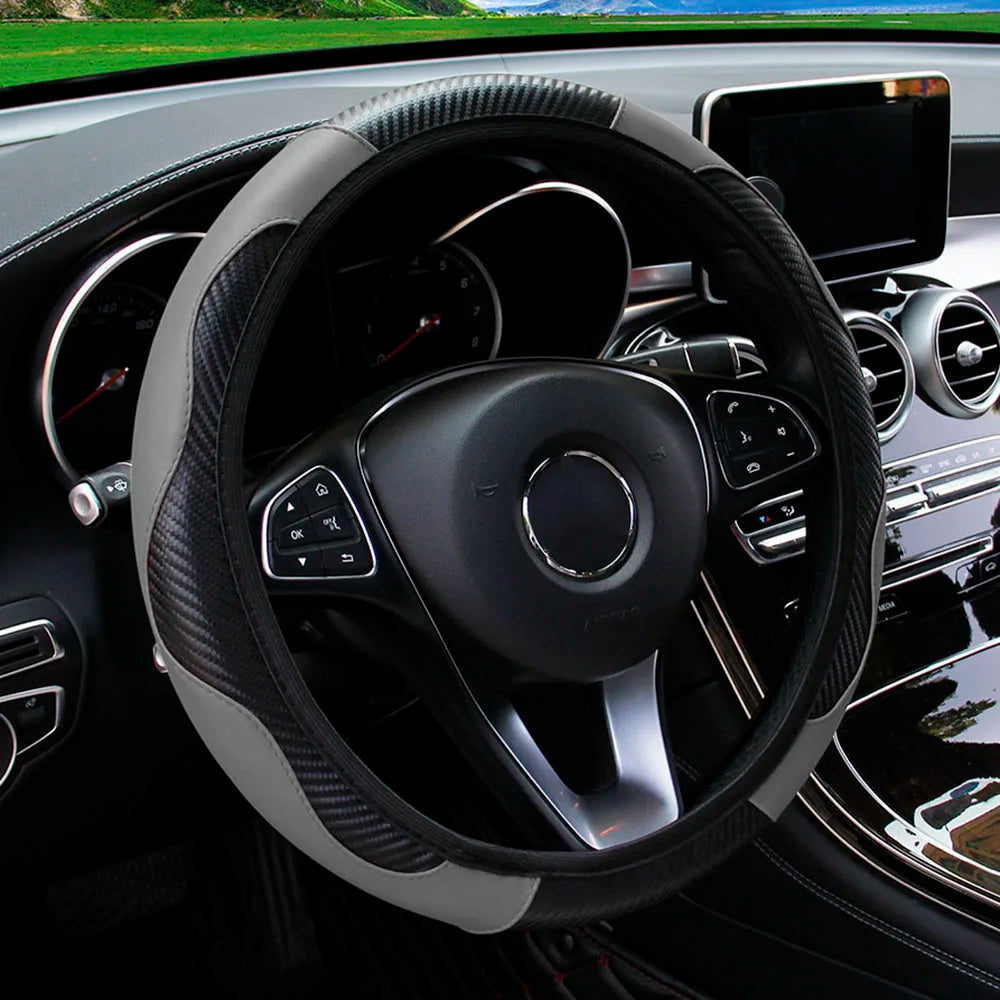 Luxury Carbon Fiber Steering Wheel Cover™